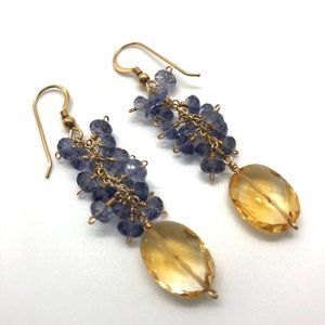 Protection + Manifestation "Mana" Citrine Earrings